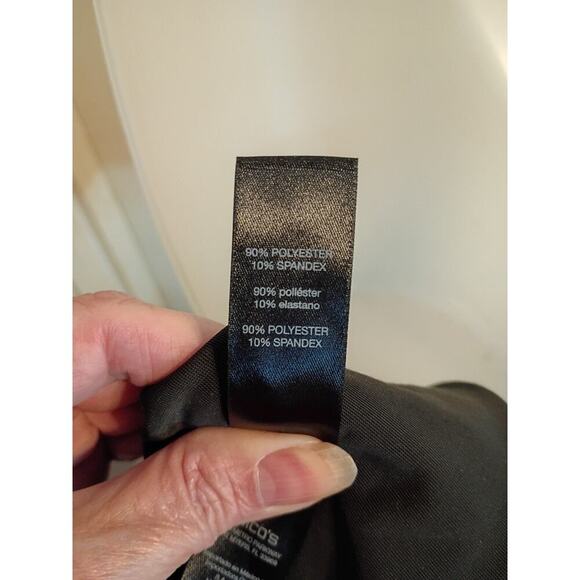 Travelers By Chicos Black Velvet Open Cardigan Silver Studs Sz3 XL Holiday... - Picture 8 of 9